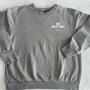 Jordan Heather Gray Crew, Men’s Size XL, Michigan